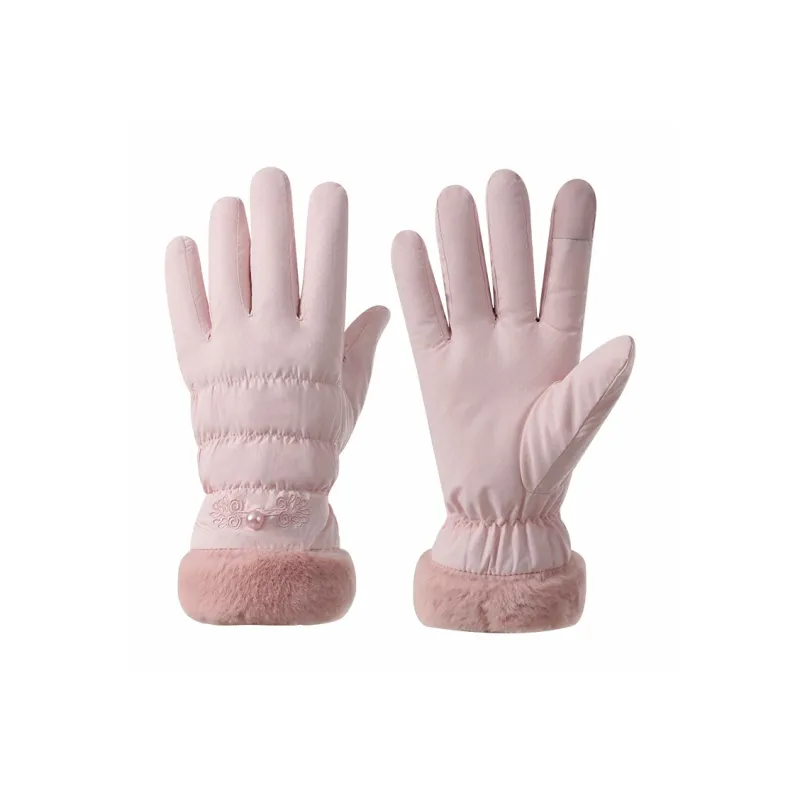 NANJIREN Thickened Warm Gloves Women's-0