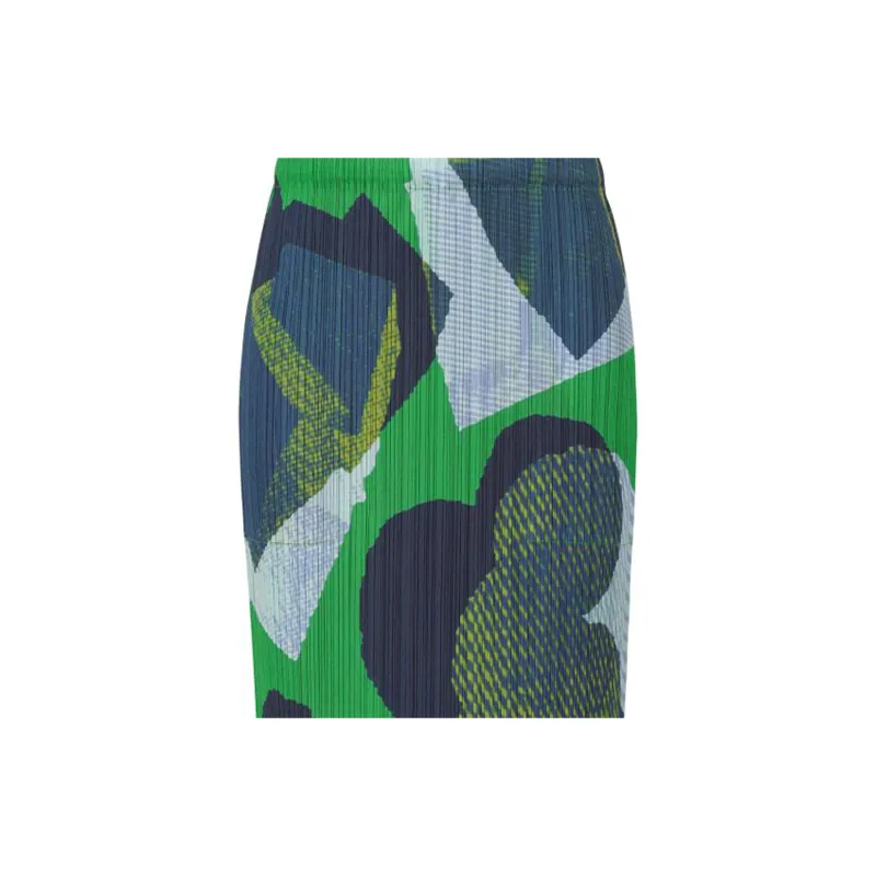 PLEATS PLEASE ISSEY MIYAKE Meteorite Casual Long Skirt Women's Green-5
