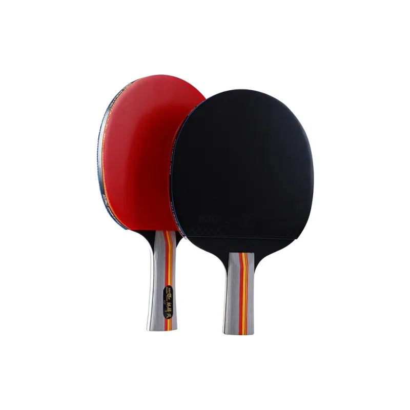 DOUBLEFISH Ping Pong Paddles Unisex All Wood Black Red-3