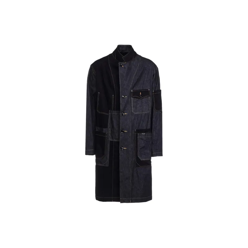 Yohji Yamamoto S'YTE FW24 Coat Unisex Indigo-1