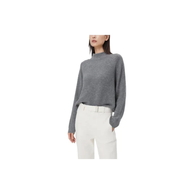 CLUB MONACO Cashmere Sweater Women's Medium Gray-3