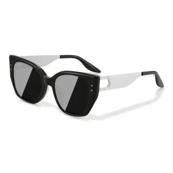 SUYAN Plate Alloy Frame Butterfly Sunglasses Unisex