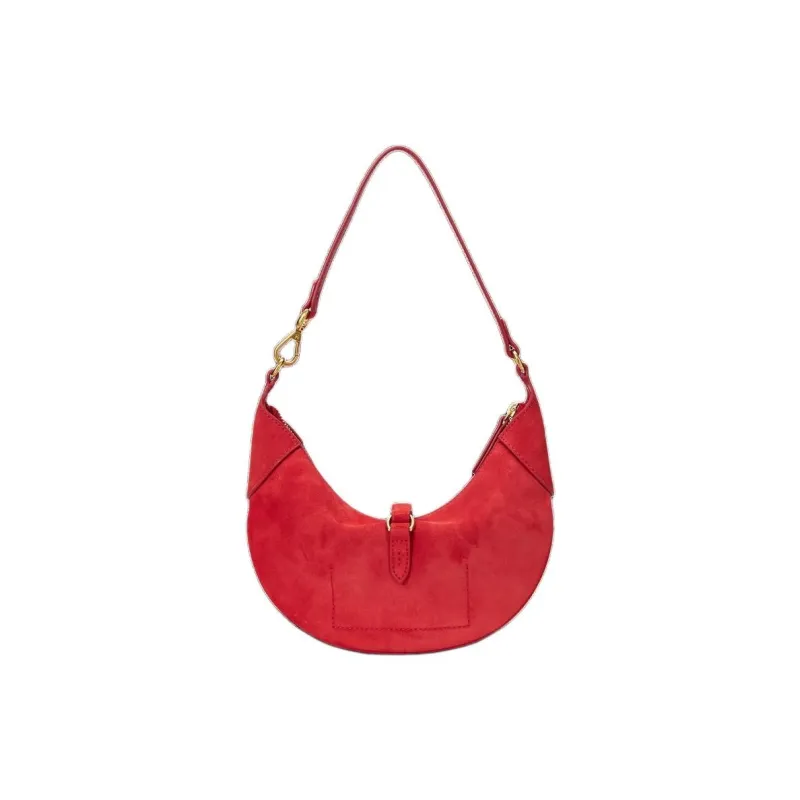 Polo Ralph Lauren Polo ID Nubuck Handbag Shoulder Bag Mini Women's Geranium Red-2