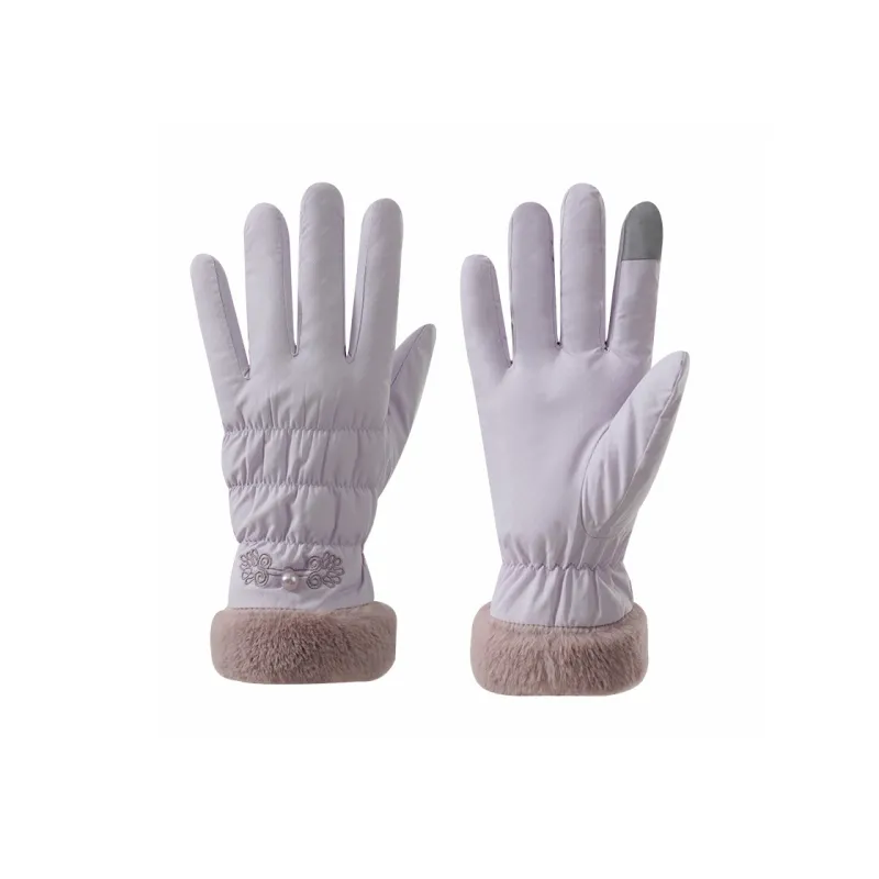 NANJIREN Thickened Warm Gloves Women's-9
