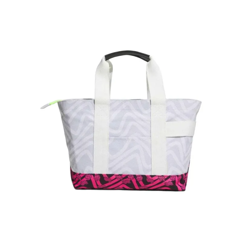 Adidas CodeChaos Polyester Tote Bag, Shopping Bag, Handbag Unisex White & Pink-2
