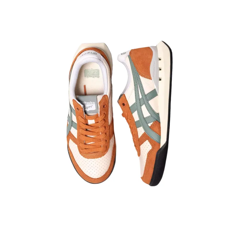Onitsuka Tiger Ultimate 81 Anti Slip Wear Resistant Low Top Casual Shoes Unisex Orange Pink Green-3