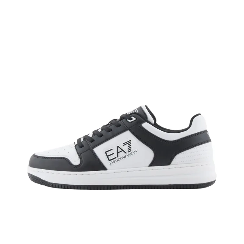 EMPORIO ARMANI EA7 Low-Top Casual Shoes Men's Black White-0