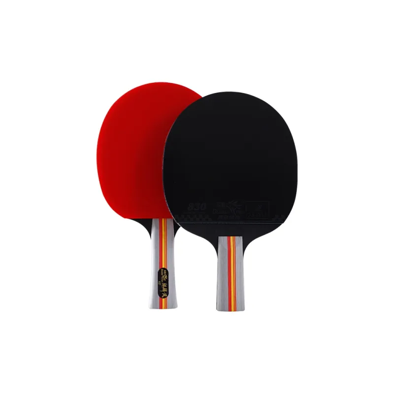 DOUBLEFISH Ping Pong Paddles Unisex All Wood Black Red-4