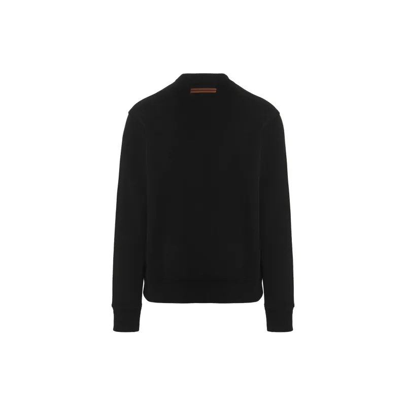 Zegna Chest Logo print Detail Sweatshirt-1