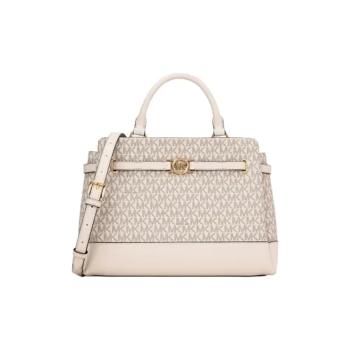 MICHAEL KORS Coated Canvas Shoulder Bag, Crossbody Bag, Handbag Tubas Women's Vanilla White