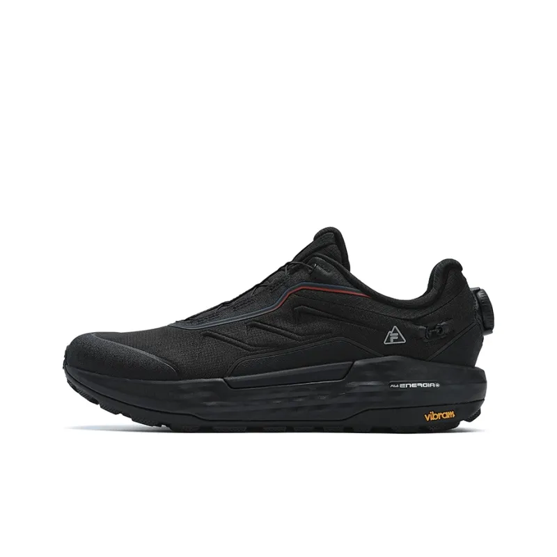 FILA BOA EXPLORER 2 Slip Resistant Low Top Running Shoes Men's Black-0