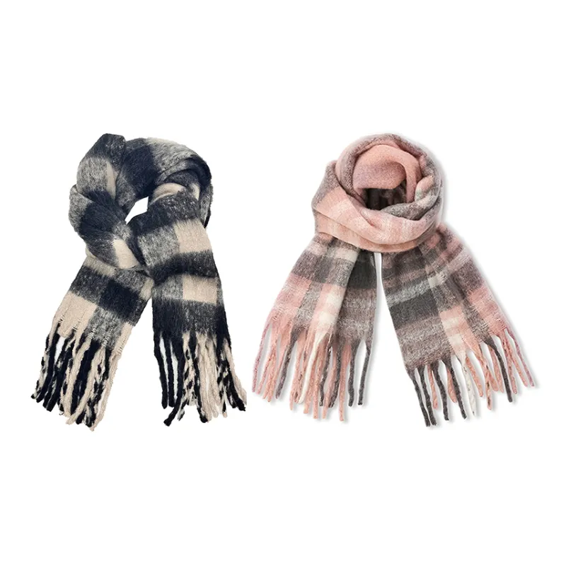 VIVIWELL Knit Scarves Unisex-23