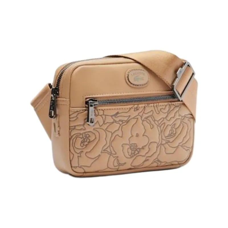 LACOSTE Polyurethane Shoulder Bag, Crossbody Bag Men's Orange-1