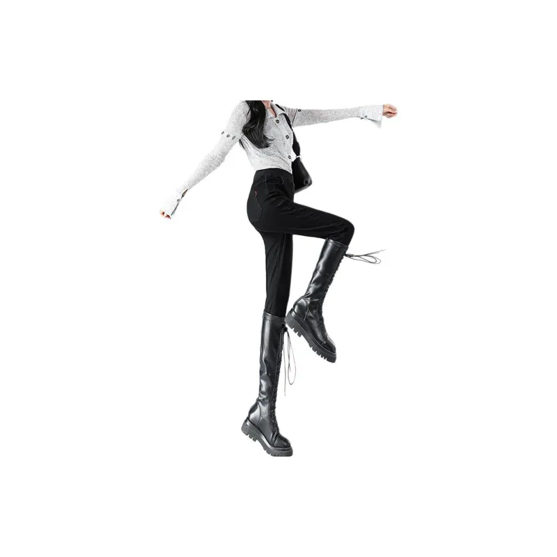 Concubine Zhu Jeans Women's Black-4
