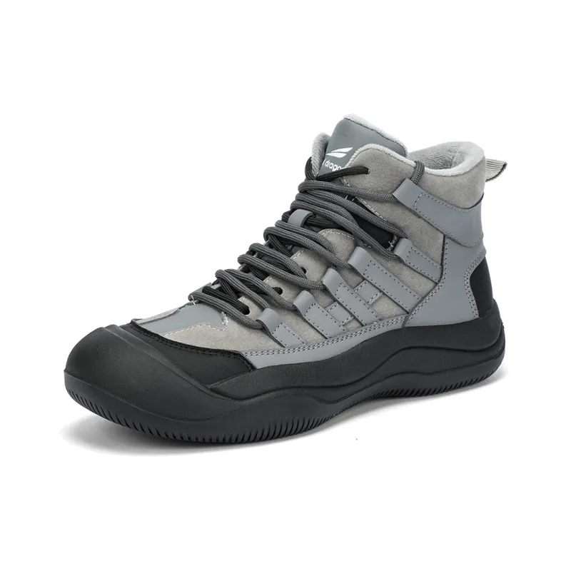 RED DRAGONFLY High Top Shoes Lightweight And Breathable High Top Casual Shoes Women's Grey White Black-0