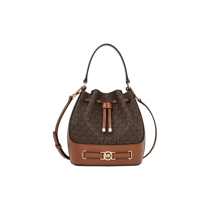 MICHAEL KORS Coated Canvas Shoulder Bag Crossbody Bag Handbag Medium Size Women's Brown-0