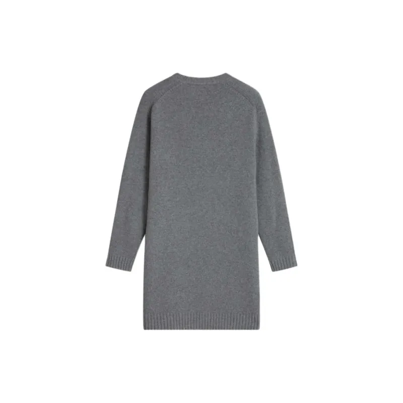 THEORY Long-Sleeved Dresses Women's Mulberry Wood Gray-1
