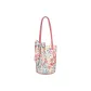 Soft Pink Floral One Shoulder Bucket Bag (with Silk Scarf)