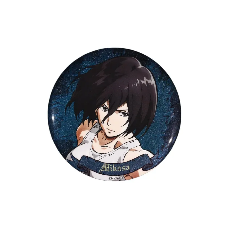 BOOM COMIC Attack On Titan S2 Shimmer Gold Onion Character Illustration Badges-1