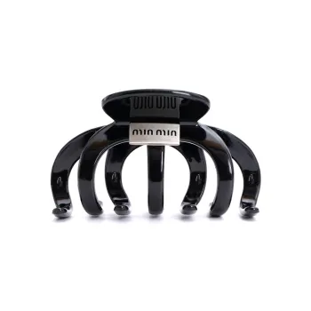 OFLY Acrylic Hair Clips Women's Black/Burgundy/Metallic Silver/Transparent Gray