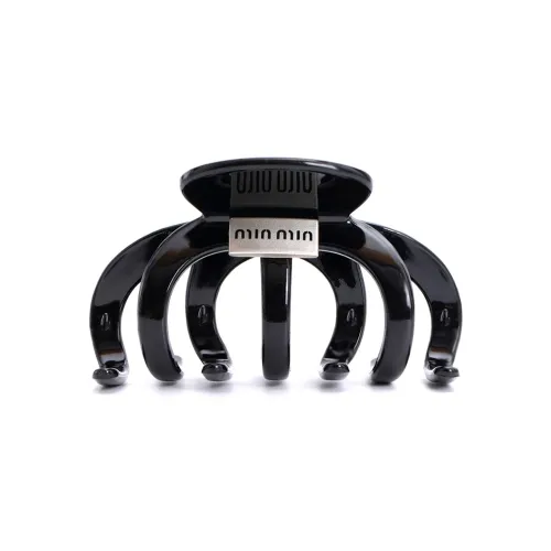 OFLY Acrylic Hair Clips Women's Black/Burgundy/Metallic Silver/Transparent Gray