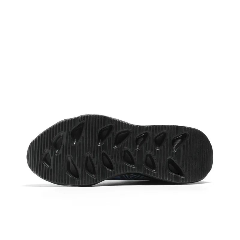 NAVIGARE Trendy Jogger Running Shoes Men Low Top Black/White Gray/White Sapphire Blue-4