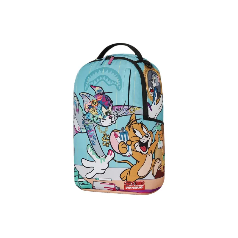 SPRAYGROUND Polyester Fabric Backpack Unisex Sky Blue-2