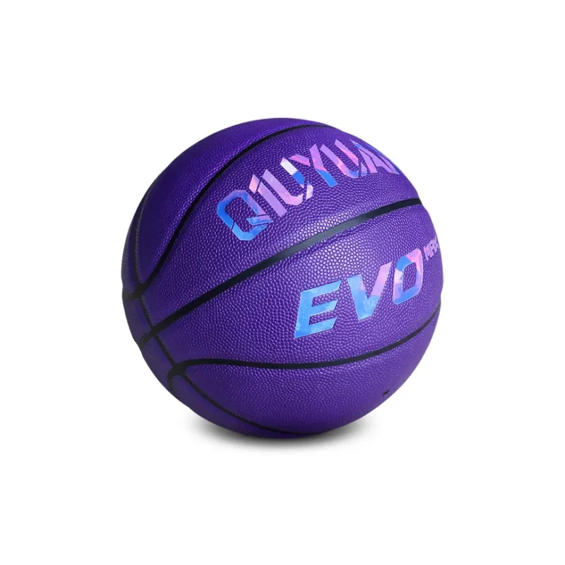POVIT PU Basketball Purple Size 7 Training Unisex-4