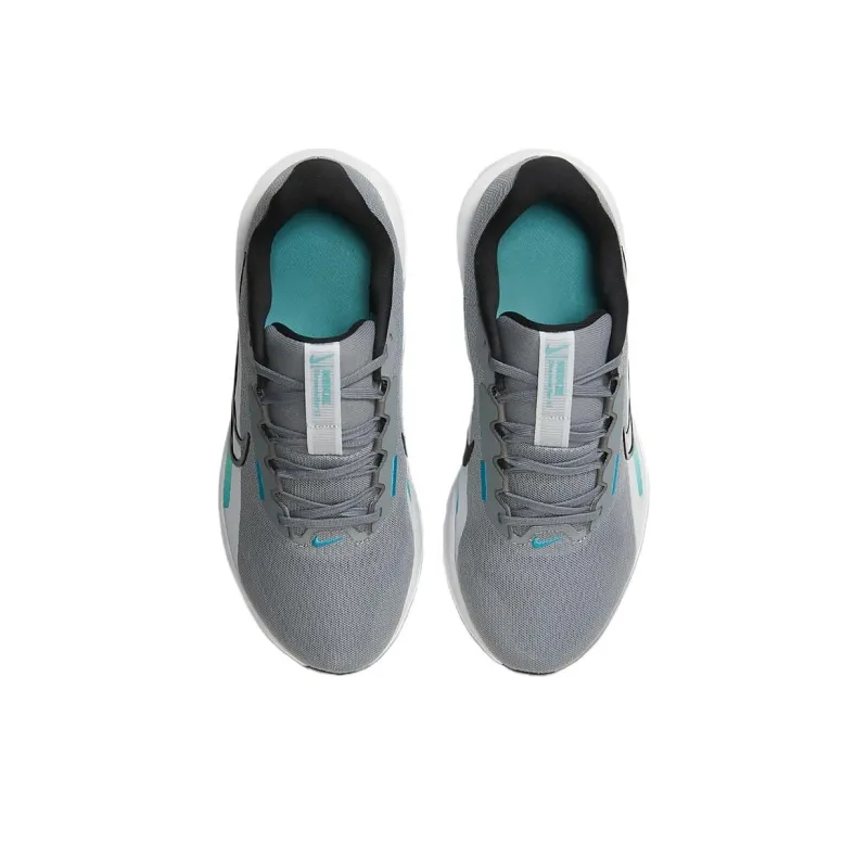 Nike DOWNSHIFTER 13 Anti Slip Wear Resistant Low Top Casual Running Shoes Men's Gray White Green-3