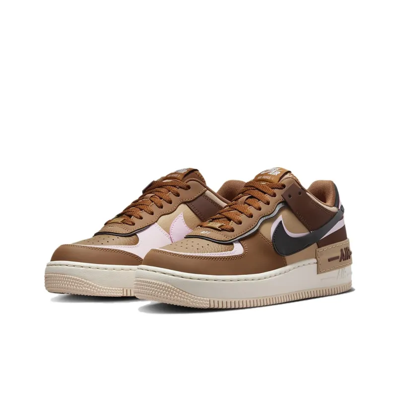Nike Air Force 1 Low Shadow Light British Tan Pink Foam Women's-2