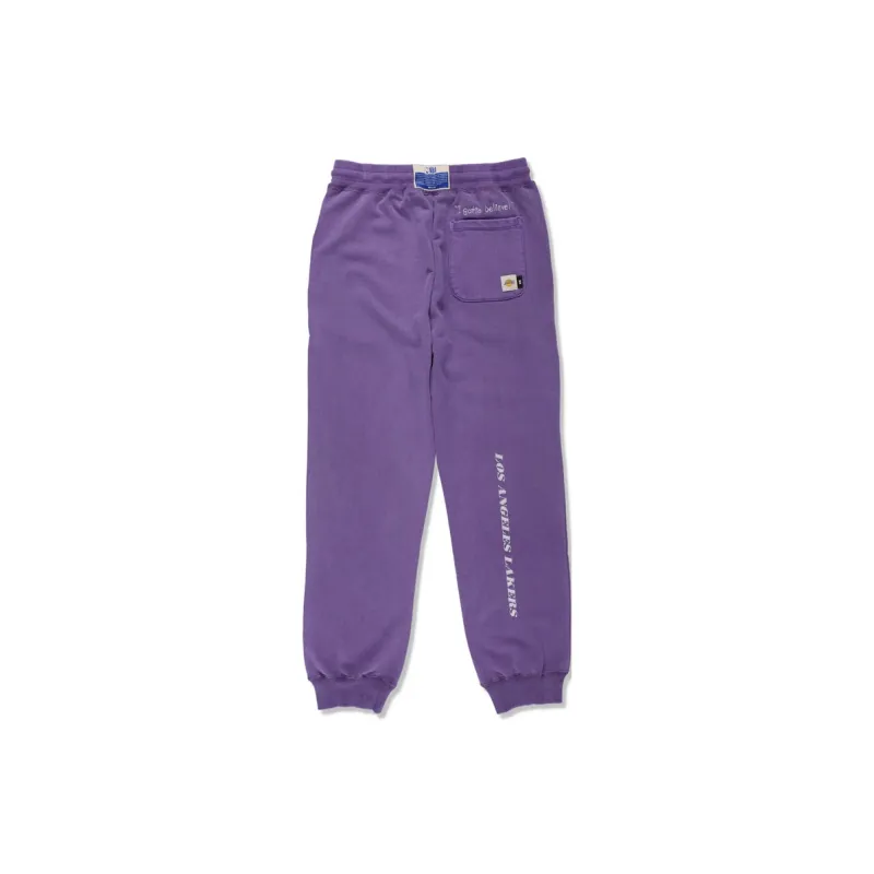 Nba X WIND AND SEA NBA X PARAPPA THE RAPPER Collaboration Knitted Sweatpants Unisex Navy-1