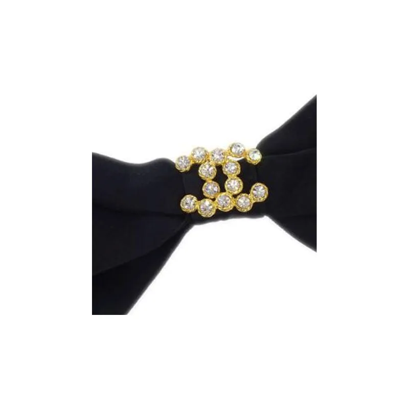 CHANEL 1990 2000s Bow Hair Barrette-2