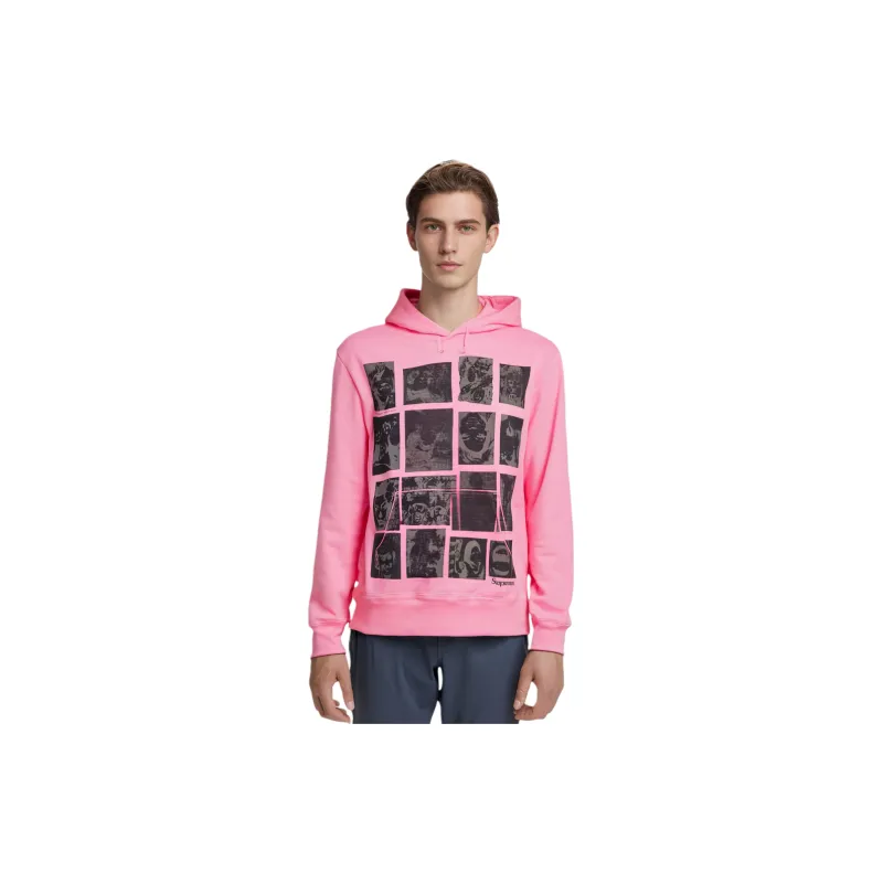 Supreme Collage Grid Hooded Sweatshirt-5