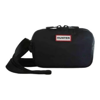 HUNTER Nylon Shoulder Bag, Crossbody Bag Unisex Black