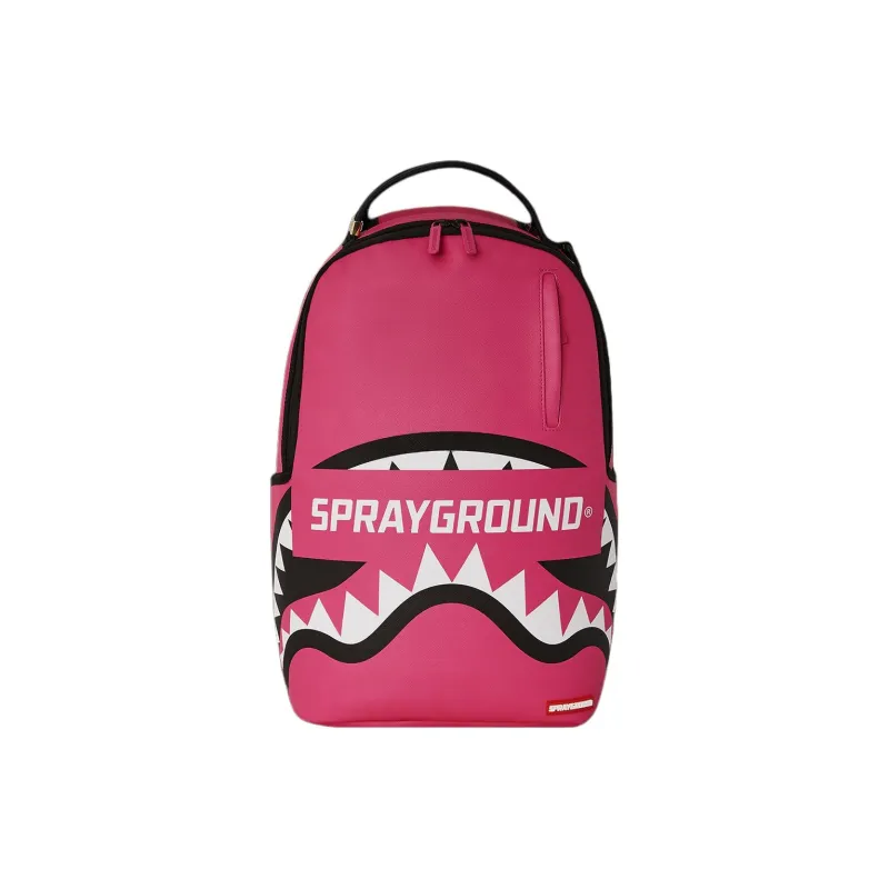 SPRAYGROUND Artificial Leather Backpack Unisex Pink-0