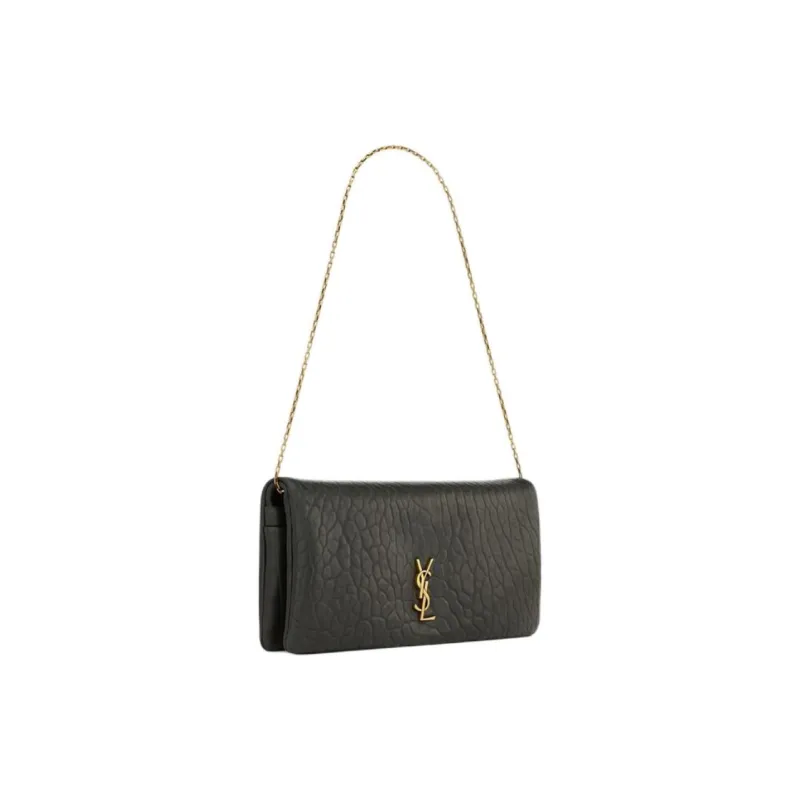 SAINT LAURENT Grain Lambskin Crossbody Bag, Shoulder Bag Mini Women's Black-1