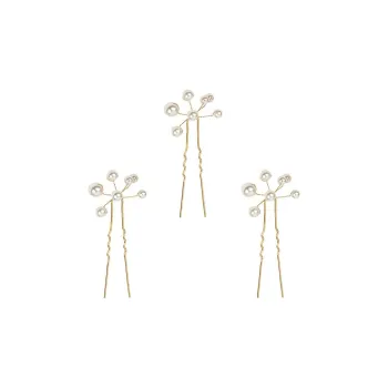 Jennifer Behr Three pack Primavera Pearl detail Hairpins