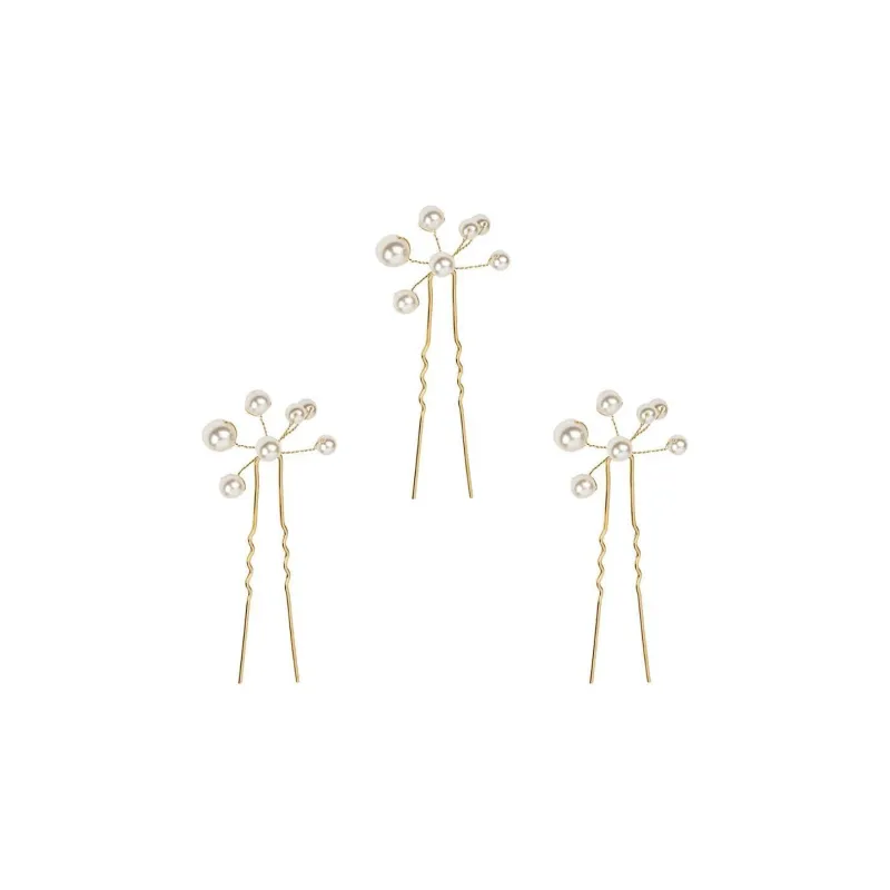 Jennifer Behr Three pack Primavera Pearl detail Hairpins-0