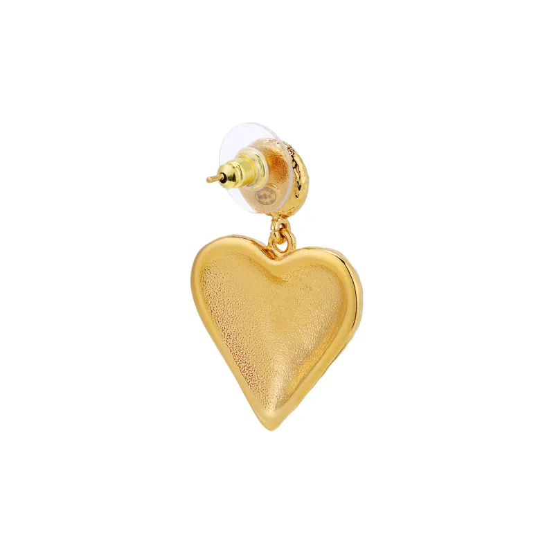 CHANEL Pearl Earrings Unisex Gold-3