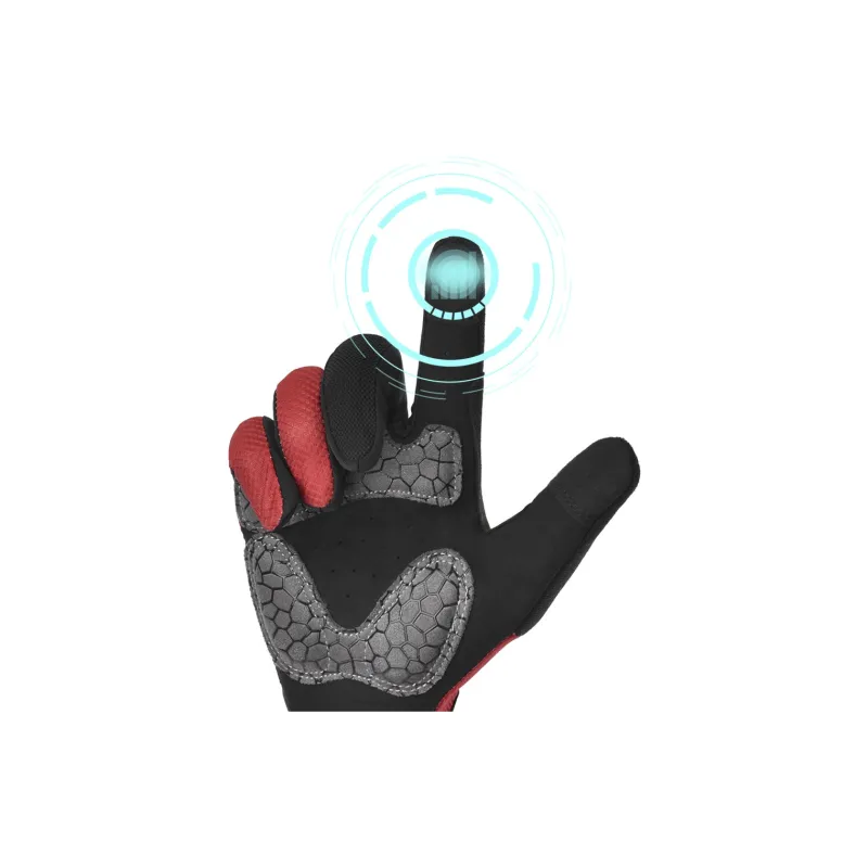 HNJ Riding Equipment Cycling Glove Unisex Microfiber, Mesh, Silicone-2