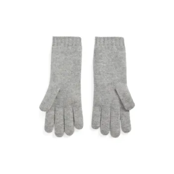 Ralph Lauren Wool Knit Gloves Women's Gray