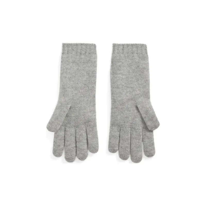 Ralph Lauren Wool Knit Gloves Women's Gray-0