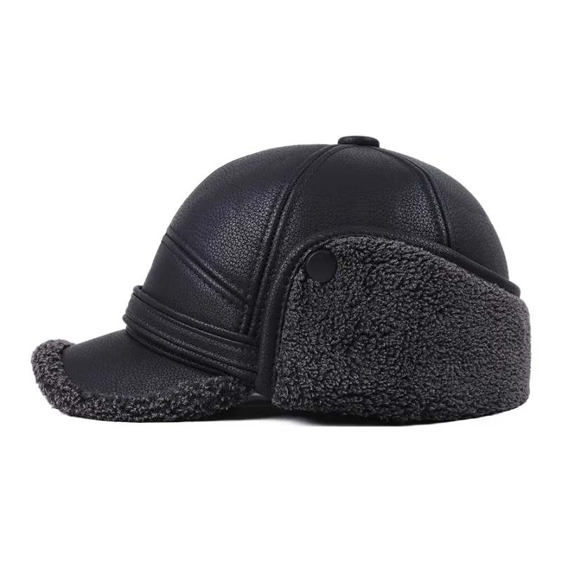 DENSSYNE Pu Leather Baseball Caps Men's-1