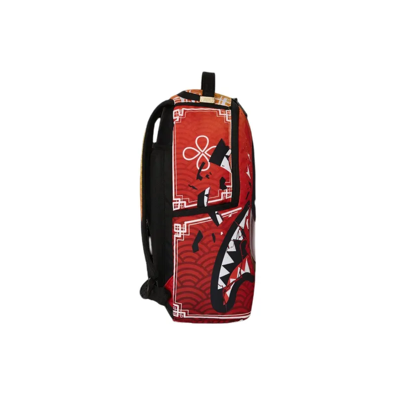 SPRAYGROUND Polyester Backpack Unisex Orange Red-3