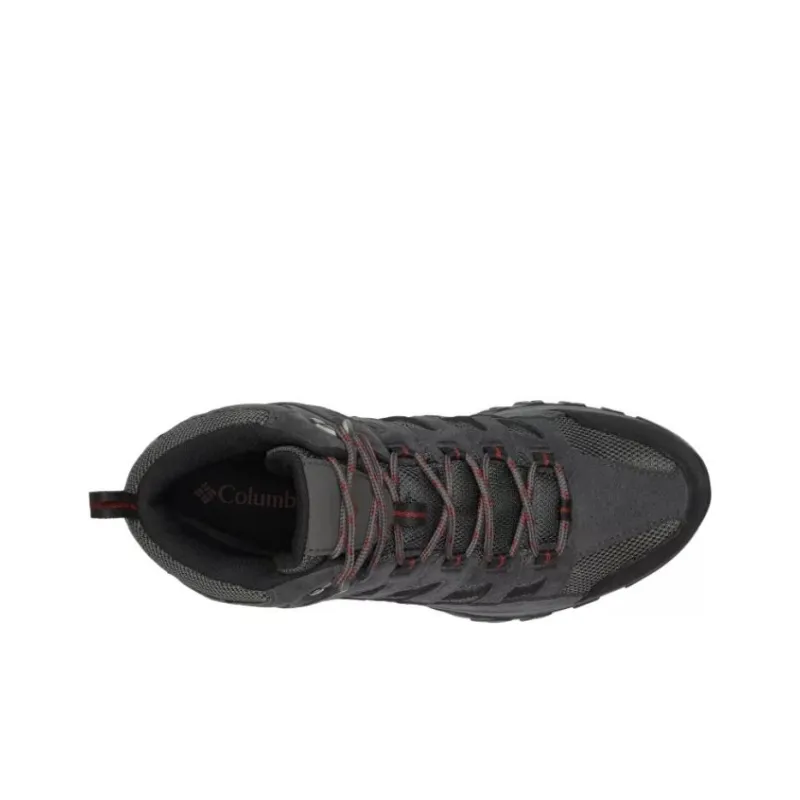 Columbia Crestwood Cushioned Slip Resistant Mid Top Trekking Shoes Men's Gray Black-2