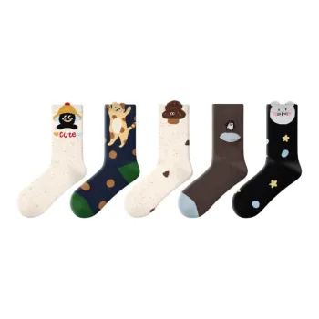 Primeet Mid Calf Socks Women's 5 Pack