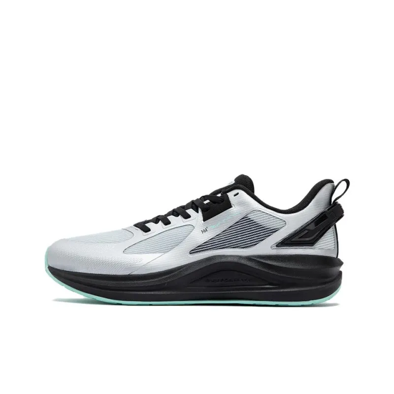 361° Cushioning, Wear Resistant Low Top Casual Running Shoes Men's Silver Black-0