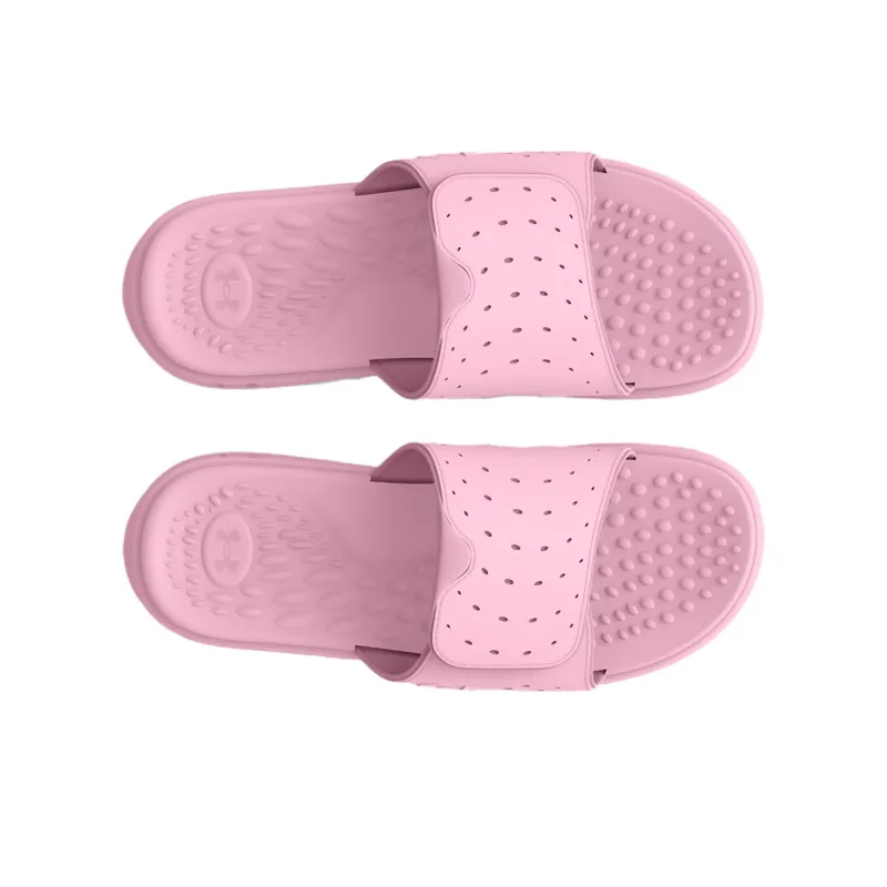Under Armour Ignite Pro Slip Resistant Abrasion Resistant Slide Slippers Women's Pink-3