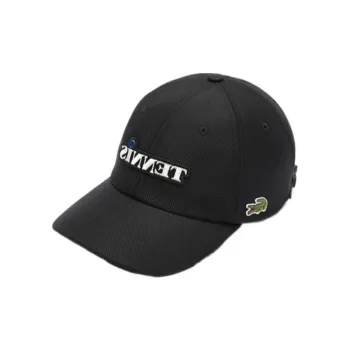LACOSTE Wool Baseball Caps Women's Black