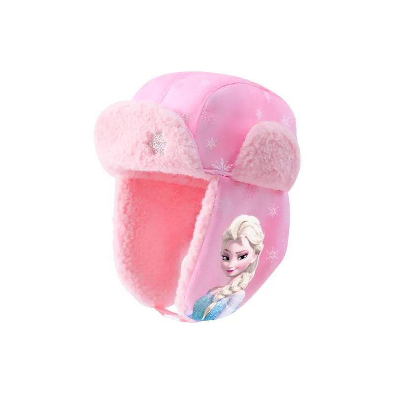Disney Frozen Series Polyester Trapper Hats Kids' Pink/Blue-3
